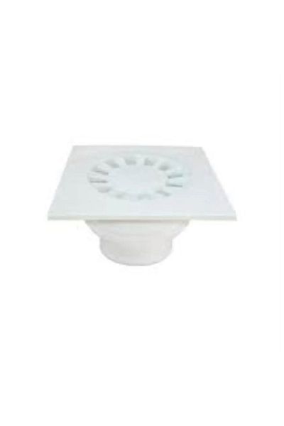 Egeyıldız Plastic Floor Strainer Bathroom Drain Pipe 50 Pieces with Bottom Outlet 10*10