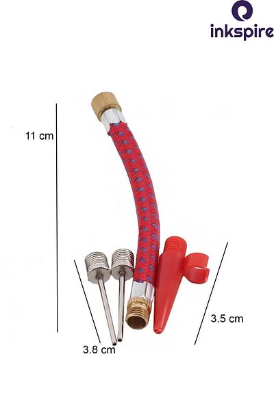 inkspire Set of 4 Ball Inflator and Bike Caster Needles - Pump Needle