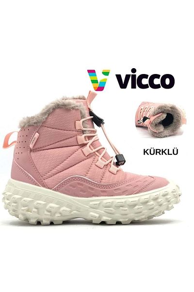Vicco Ορθοπεδικές Παιδικές Μπότες Χιονιού - Σόλα από καουτσούκ Phylon, ΡΟΖ