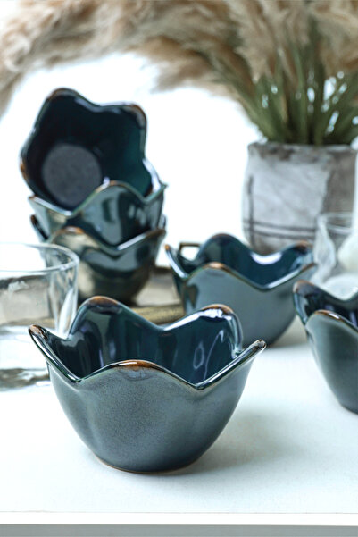 Keramika 12 cm Emerald Lily Snack Bowl - 6 Pieces