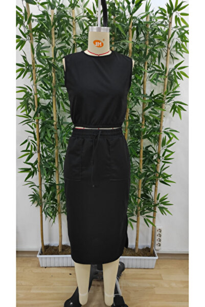 Modayakamoz Equri̇ Women's Two Thread Crop Skirt Two-Piece Set