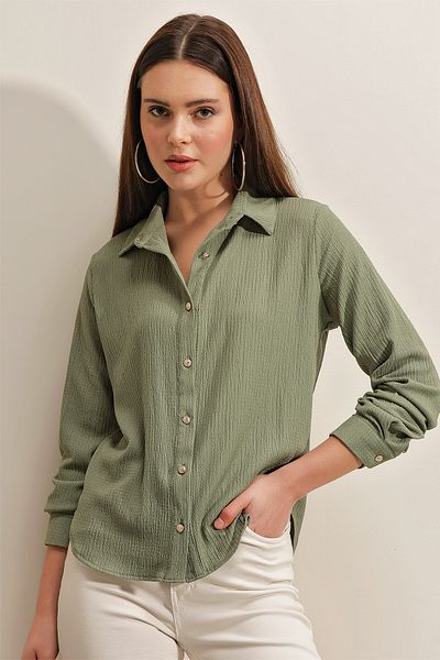 Bigdart 20160 Knitted Shirt - Çağla