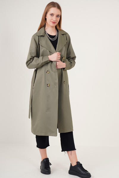 Bigdart 5853 Double Breasted Collar Trench Coat - Çağla