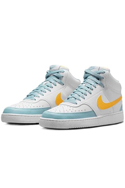Nike Court Vision Mid Sneaker Bilekli Günlük Beyaz Spor Ayakkabı