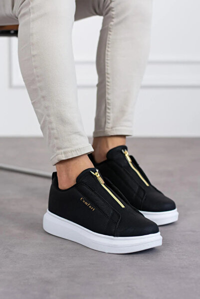 Ayakkabium Чорно-білі кеди на високій підошві з блискавкою - Mhn Ay3643