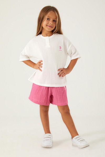 U.S. Polo Assn. Set pantaloni scurți pentru fete US Polo 1446