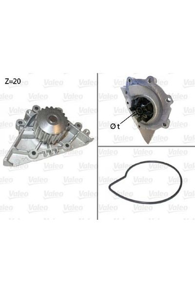 VALEO Psa Mot 2.0I 1201g4 1201-g4 1201J1 Water Pump