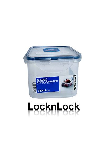 locknlock 680ml  Square  Airtight Food Storage - BPA-Free, Microwave, Freezer, and Dishwasher Safe