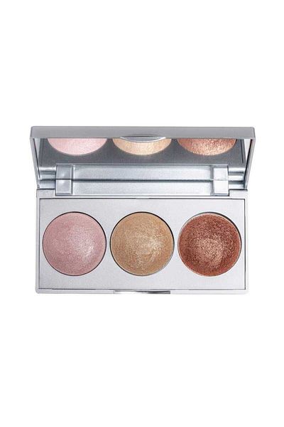 Golden Rose Pink Gold Bronze Elegant Palette - for Skin with Natural Finish, Brightening and Stunning