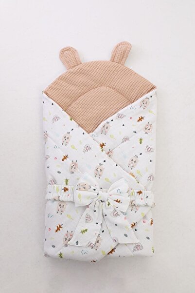 Yada Baby قماط أطفال موسلين وافل - 100% قطن، متعدد الأغراض، 86 × 86 سم (قماط، بايك وبطانية)