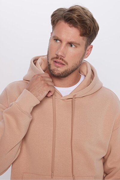 Tudors Унисекс суитшърт с качулка и широка кройка, мека текстура и суитшърт с полар отвътре