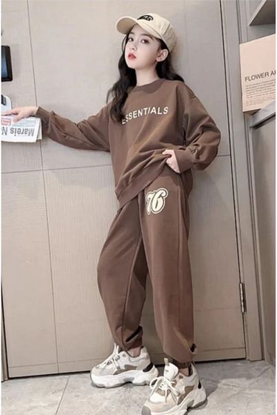 Keywest Σετ αθλητικής φόρμας φούτερ με στάμπα Oversize για παιδιά Essentials