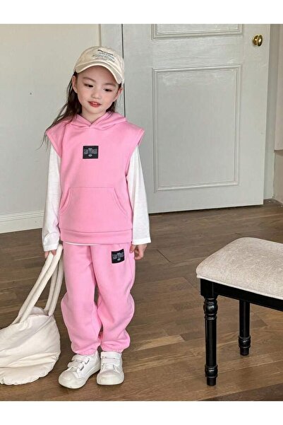 MANCY Las Vegas Printed Children's Oversize Hooded Sweatshirt and Sweatpants Set