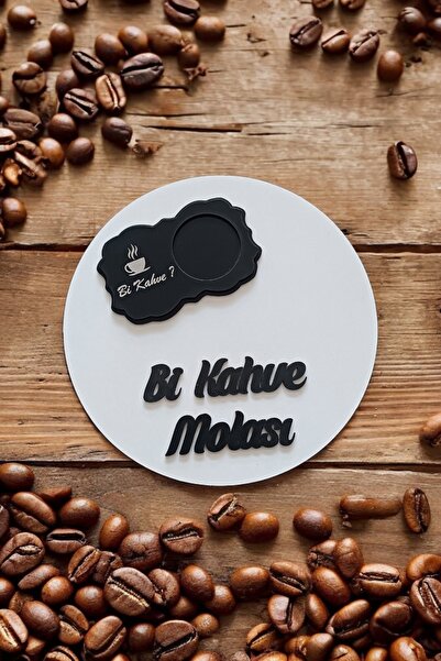 wooden gift design Bi Kahve Molası Sunum Tepsisi ve Bi Kahve Bardak Altlığı