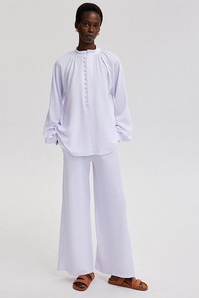Touché Privé Tunic and Trousers Set - Balloon Sleeve