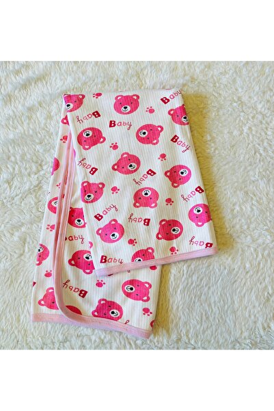 anne dokunuşu gibi KUZUM BEBE بطانية أطفال مضلعة بطبقة مزدوجة