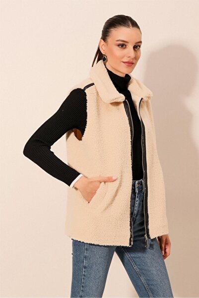 Bigdart 6793 Λούτρινο Γιλέκο - Κρέμα