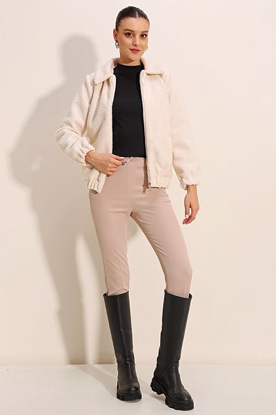 Bigdart Bunda 5175 Oversize Boucle - Ecru