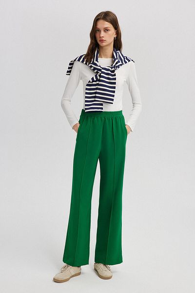 Touché Privé Ribbed Crepe Pants