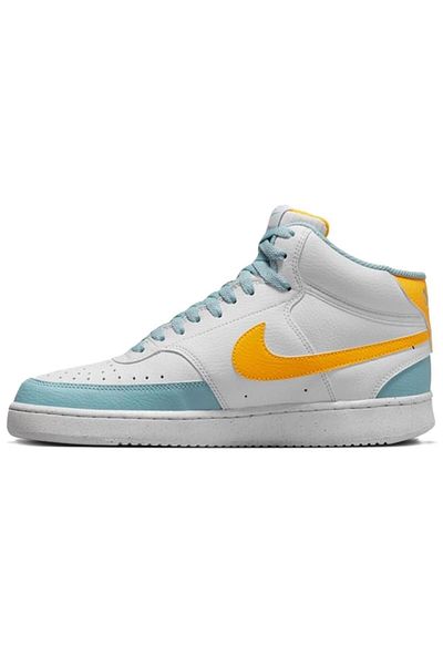Nike Court Vision Mid Sneaker High Top Casual White Sports Shoes