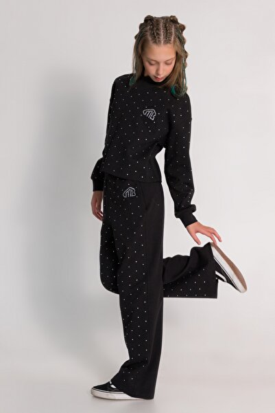 DMB BOYS & GIRLS Σετ αθλητικής φόρμας για κορίτσια με όλη την πέτρα διακοσμημένη με ρούχα χωρίς ραφές στο κάτω μέρος