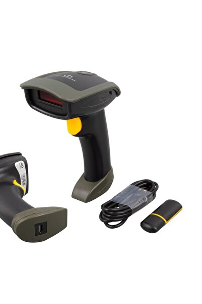 Temiz Pazar 1d Lazer Kablosuz Barkod Okuyucu + Mini Usb Dongle