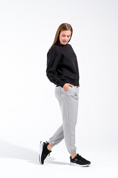 Signature Style 724511 _Sweat oversize pentru femei cu gât rotund