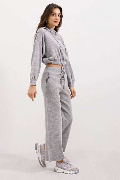 Bigdart 15845 Oversize Double Set s kapucí – šedá