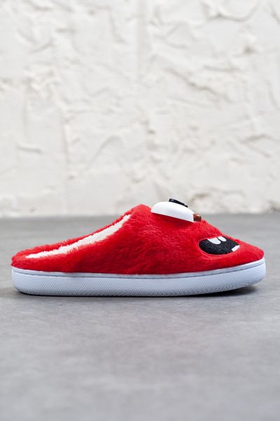 DRY WOOD Women's House Slippers - Smiling Funny Face, Silent Plush Fluffy Sole, Dowry Slippers