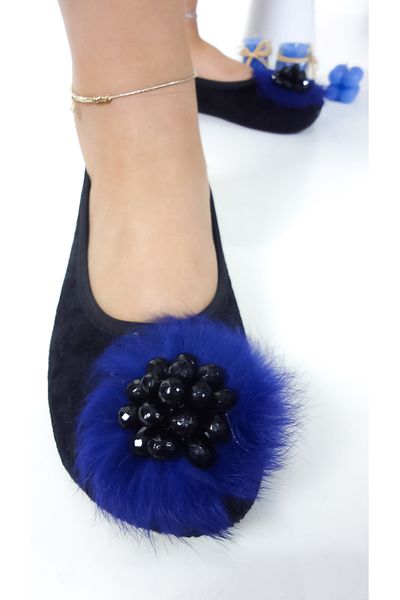 CEYDA SHOES Balerini din catifea cu ornamente pentru uz zilnic - cadou, papuci, papuci și spectacol Kitty