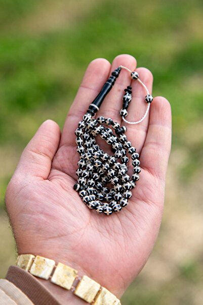 TESBİHKENTİ 99 de mărgele de rugăciune în spirală argintie - Kuka artistică d...