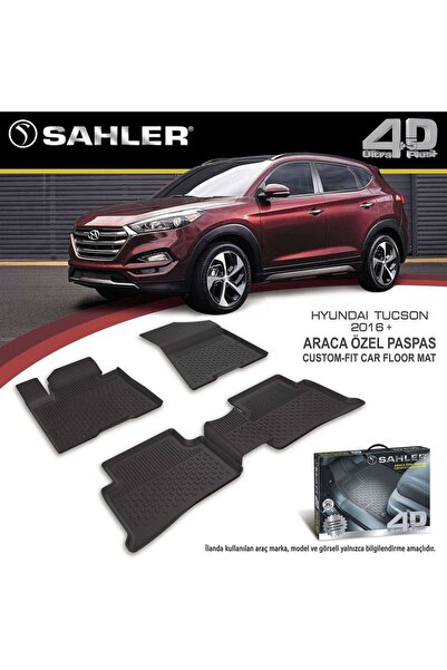 Sahler Hyundai Tucson 2016-2020 4.5d Havuzlu Paspas Siyah