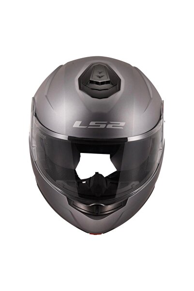 LS2 STROBE 2 ÇENE AÇILIR MAT TITANIUM KASK