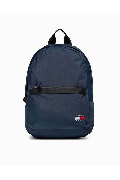 Tommy Hilfiger Unisex Brand Logo Navy Blue Backpack Suitable for Daily Use Am0am11964-C1g