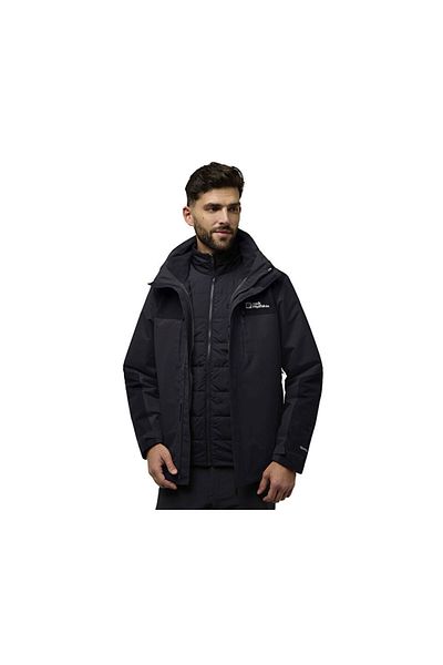 Jack Wolfskin Men's Outdoor Coat - Jasper 3in1 Jkt M, Black A61858-635