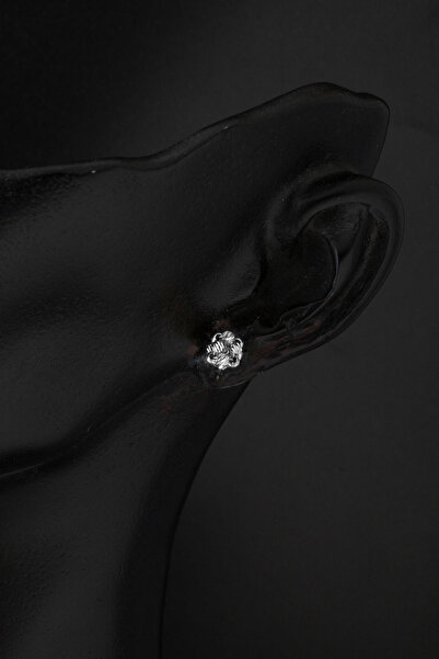 Bilezikci Dorika Yumağı Beyaz Altın 14 Ayar Küpe