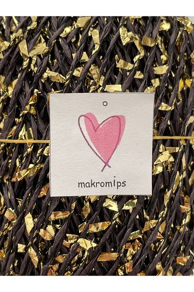 Makromİps Premium Metallic Confetti - Glittery Shiny Polyester βραδινό φόρεμα τσάντα και καπέλο Raffia (50gr/m+-5)