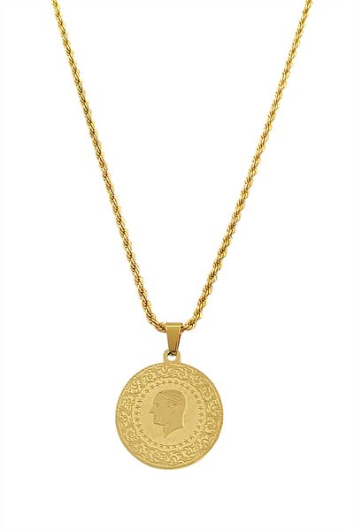 Çlk Accessories قسط الصلب الوتد ليرة قلادة