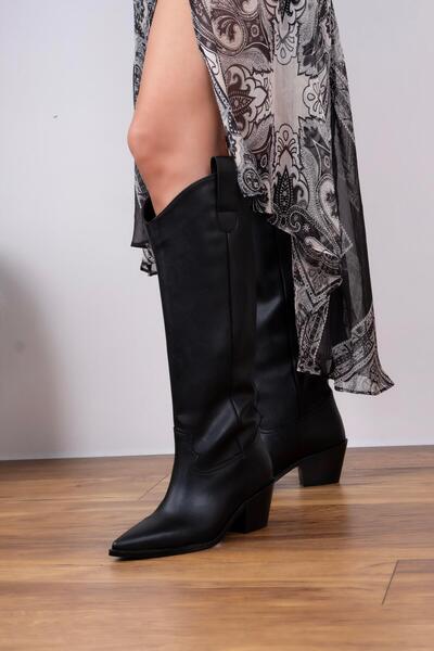 sovrana Fekete sarkú Cowboy csizma