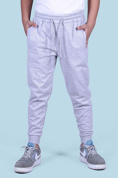 PANİO KİDS Pantaloni de trening gri pentru băiat cu buzunar dublu