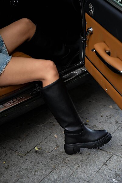 sovrana Μπότες Χονδρής Σόλας Μαύρες