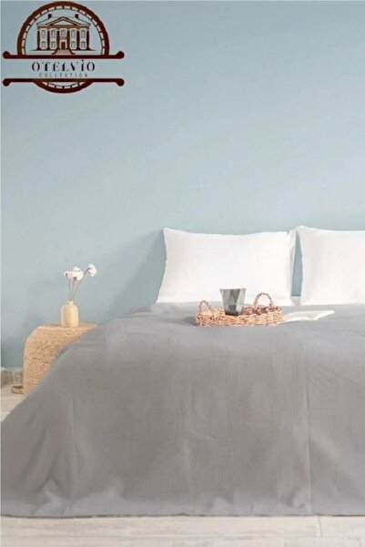 OTELVIO Çift Kişilik Dama Desenli Pike. Damalı Otel Pikesi 200 X 230
