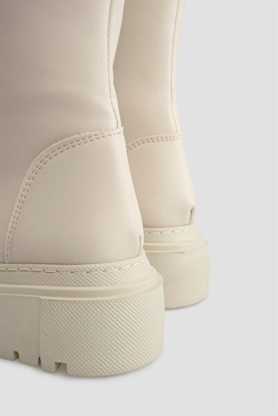 sovrana Μπότες Χονδρής Σόλας Μπεζ