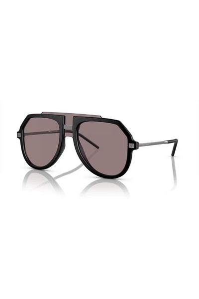 Dolce&Gabbana Dolce & Gabbana Man Pilot Sunglasses- Dg 6195 - Lense Size:45mm - Matte Black