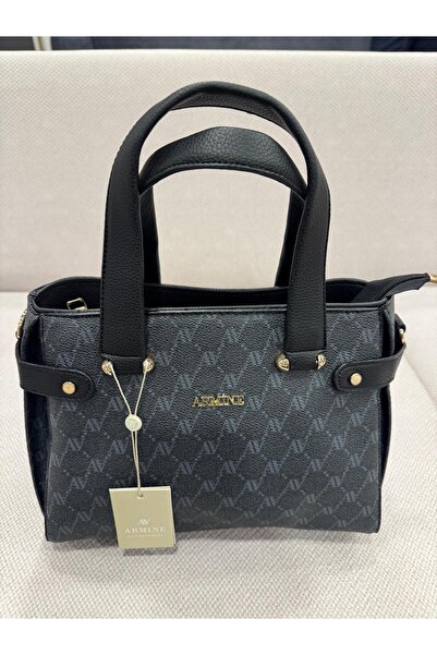 Armine Черна дамска чанта с точки 172