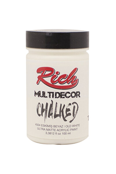 Rich Multi Decor Chalked Akrilik Boya 100 cc Eskimiş Beyaz 4504