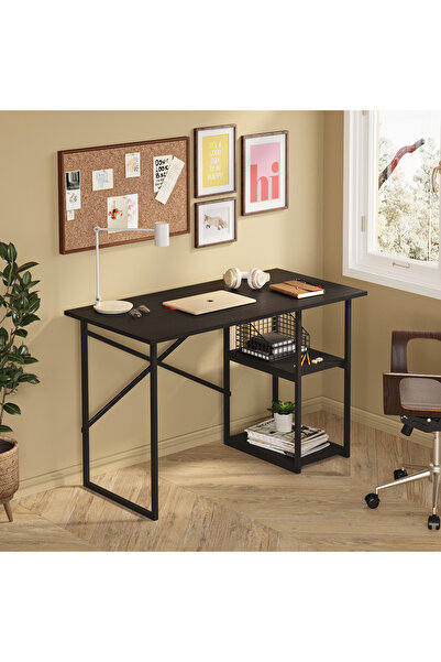 AYZ Vienna 60x120cm 2 Raflı Metal Çalışma Masası Çam
