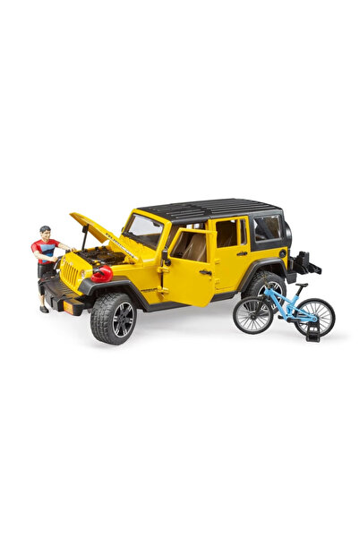 NW NessiWorld Jeep W. Rubicon & Bicycle and Rider
