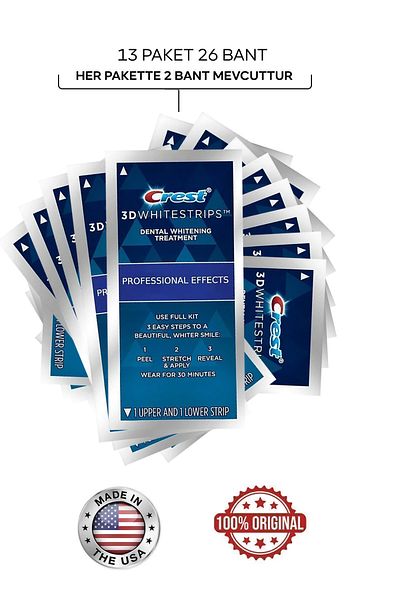 CREST 3D White Striped Professional Effects - 13 Pack/26 Tapes