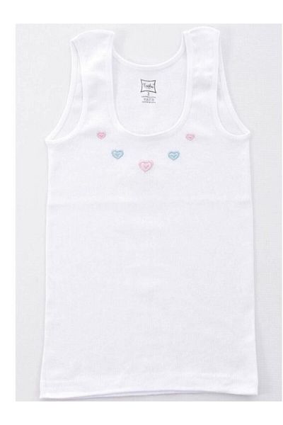 KEYAL Tutku Girl's Thick Strap Undershirt 6 Pieces for Ages 1-12